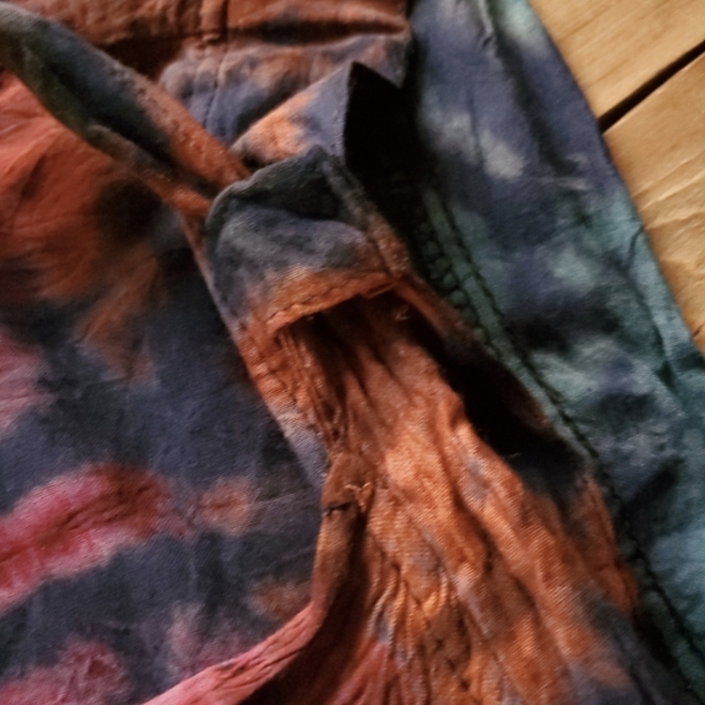 Gypsy Rose Tie Dye Wrap Maxi Flowy Boho Gypsy Festival Summer Skirt - Picture 11 of 12